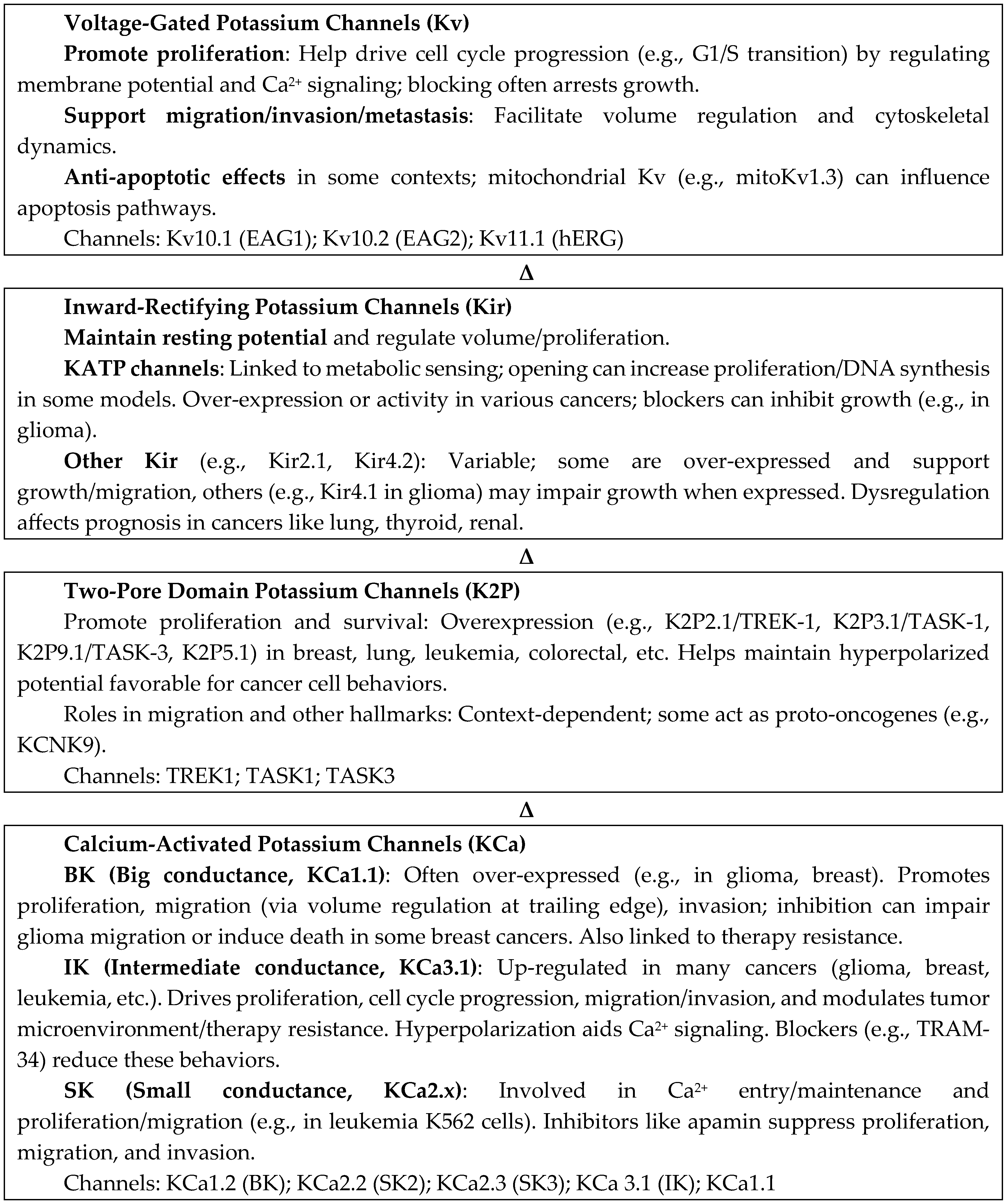 Altered Potassium Channels in Pancreatic Ductal Adenocarcinoma