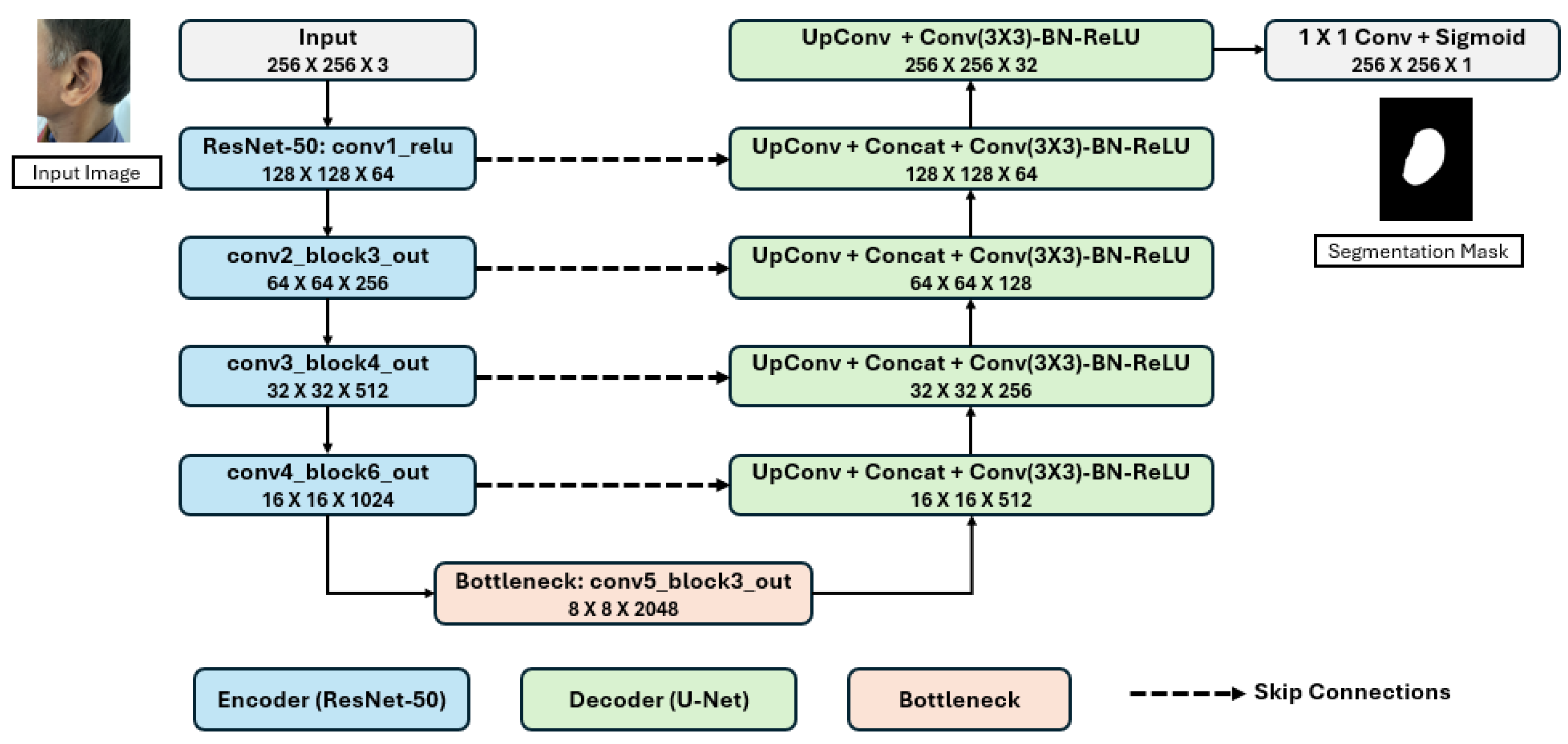 End-to-End Pixel-Wise Ear Segmentation with U-Net and ResNet-50 Encoder ...