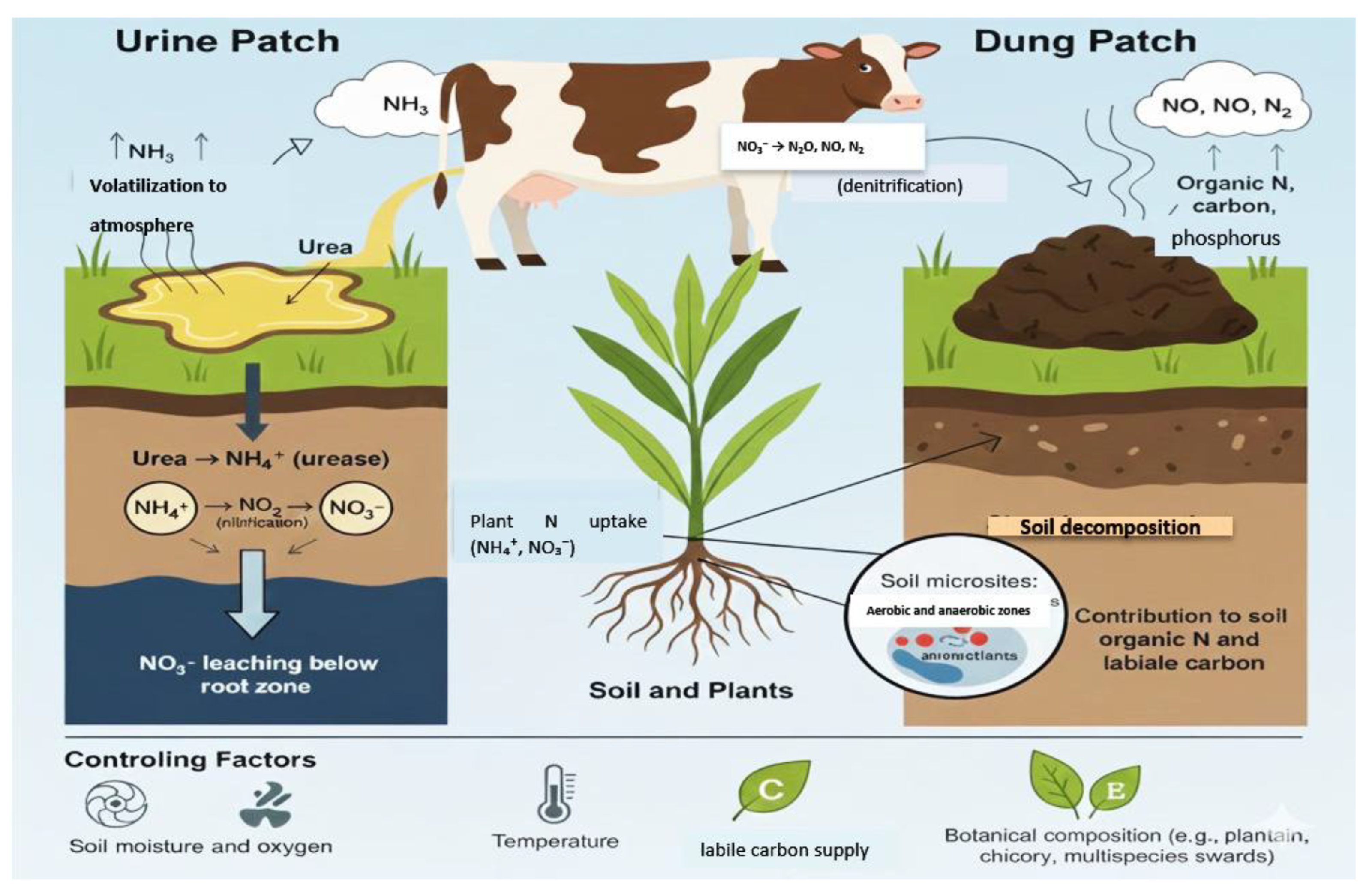 Nitrogen Dynamics And Use Efficiency In Pasture Based Grazing Systems 