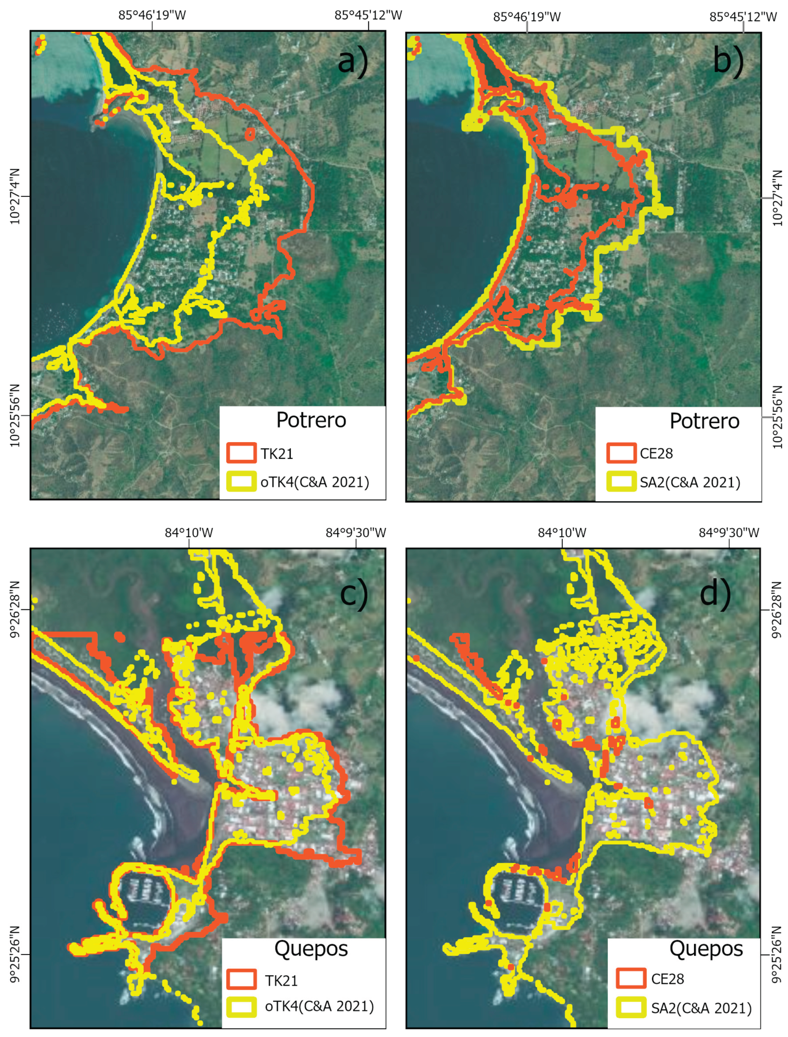 Numerical Modeling for Costa Rica of Tsunamis Originated at Tonga