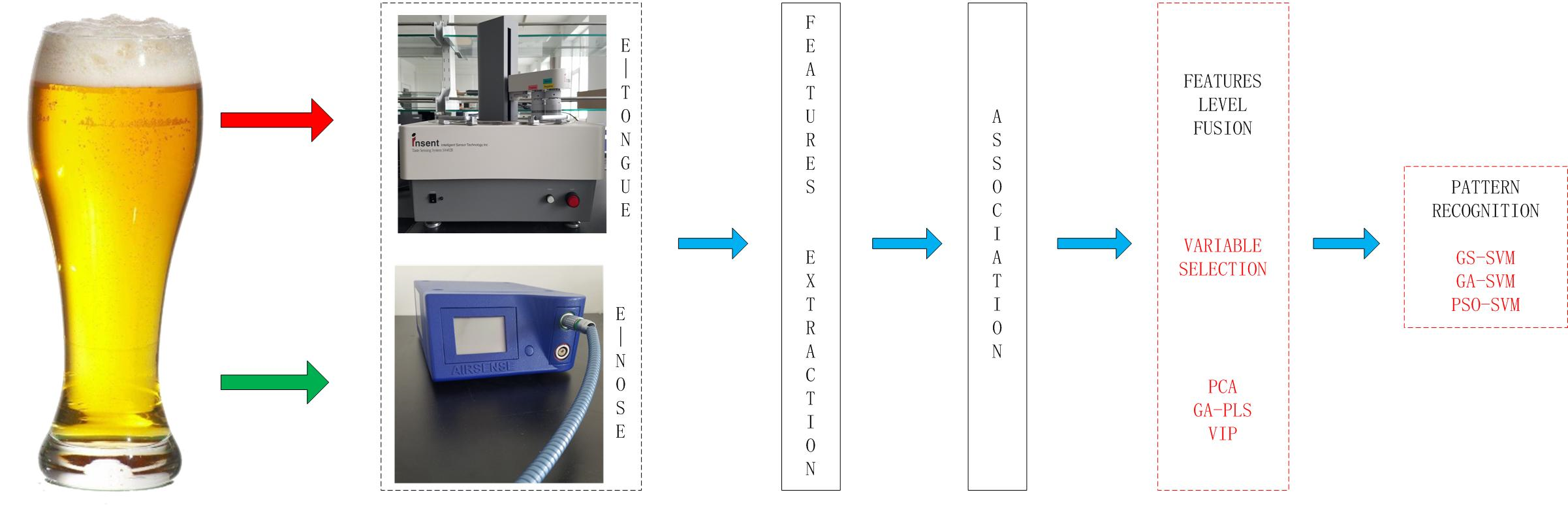 Discrimination of Beer Based on Etongue and Enose Combined with SVM