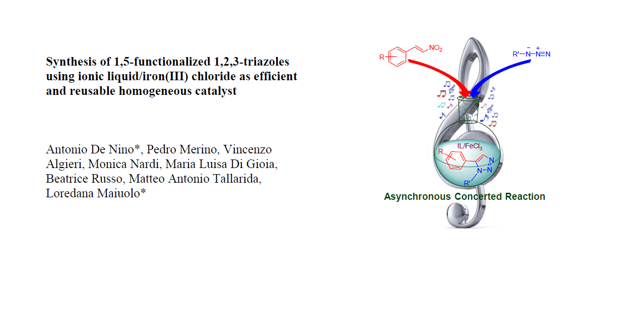 Synthesis Of 1 5 Functionalized 1 2 3 Triazoles Using Ionic Liquid Iron Iii Chloride As Efficient And Reusable Homogeneous Catalyst V1 Preprints