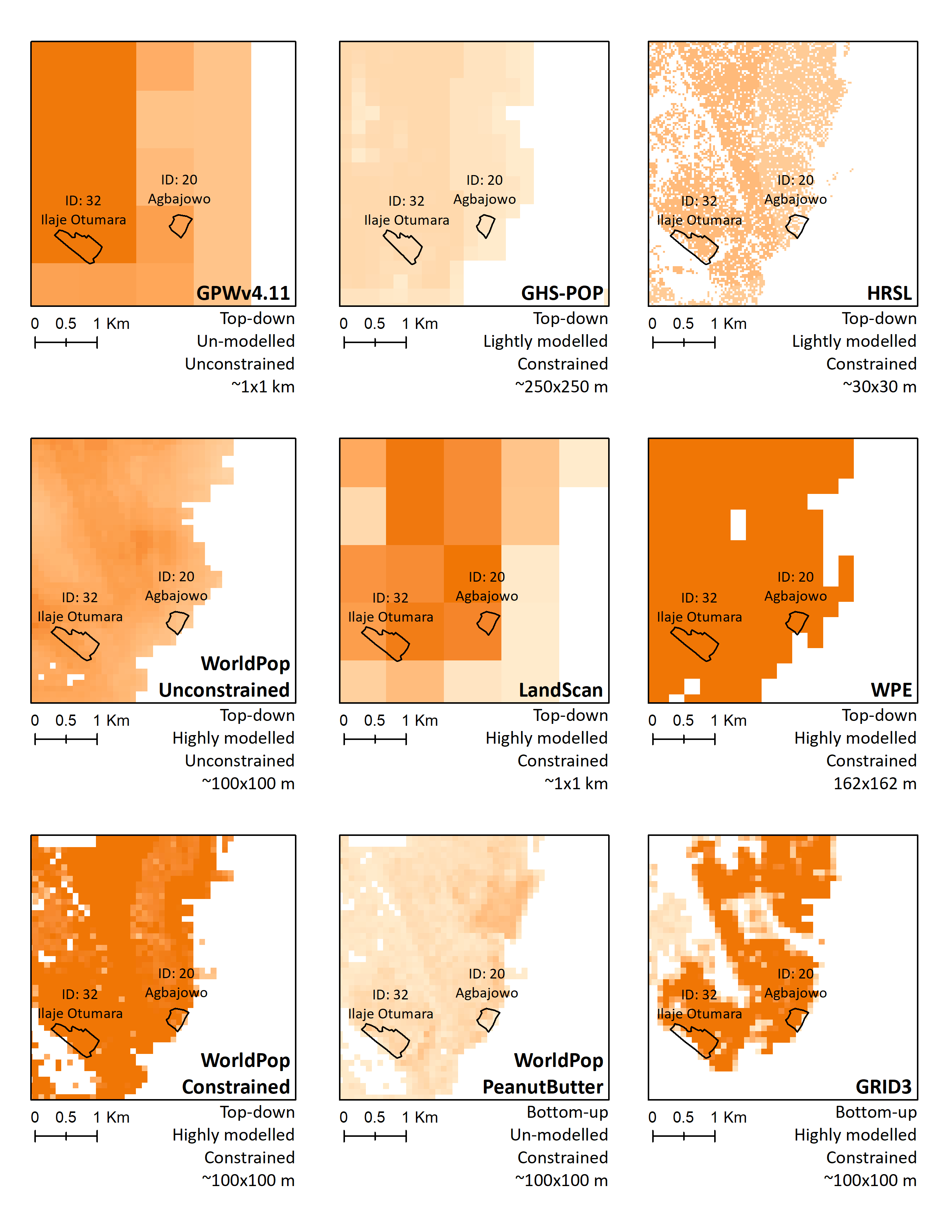 Evaluating The Accuracy Of Gridded Population Estimates In Slums A Case Study In Nigeria And Kenya V1 Preprints