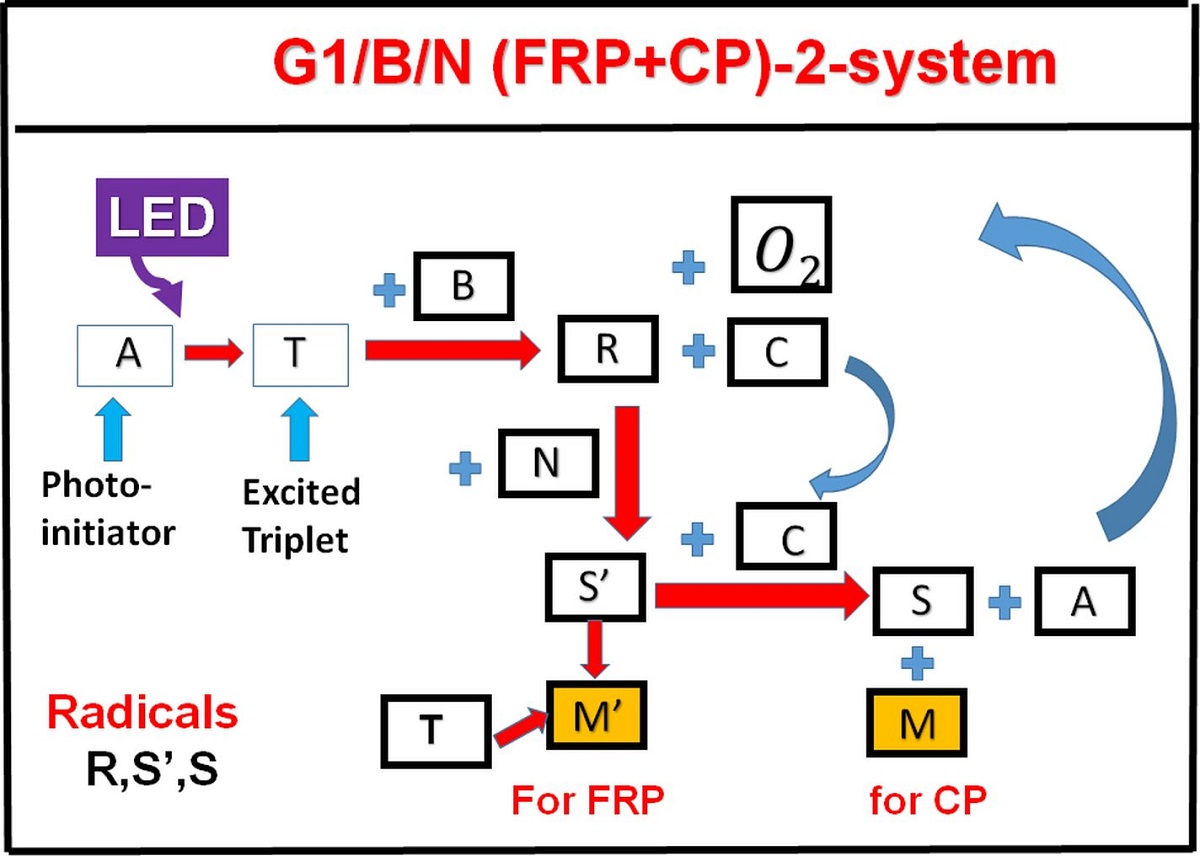 Kinetics Analysis Of Copper Complex Photoredox Catalyst Roles Of Oxygen Thickness And Optimal Concentration For Radical Cationic Hybrid Photopolymerization V1 Preprints